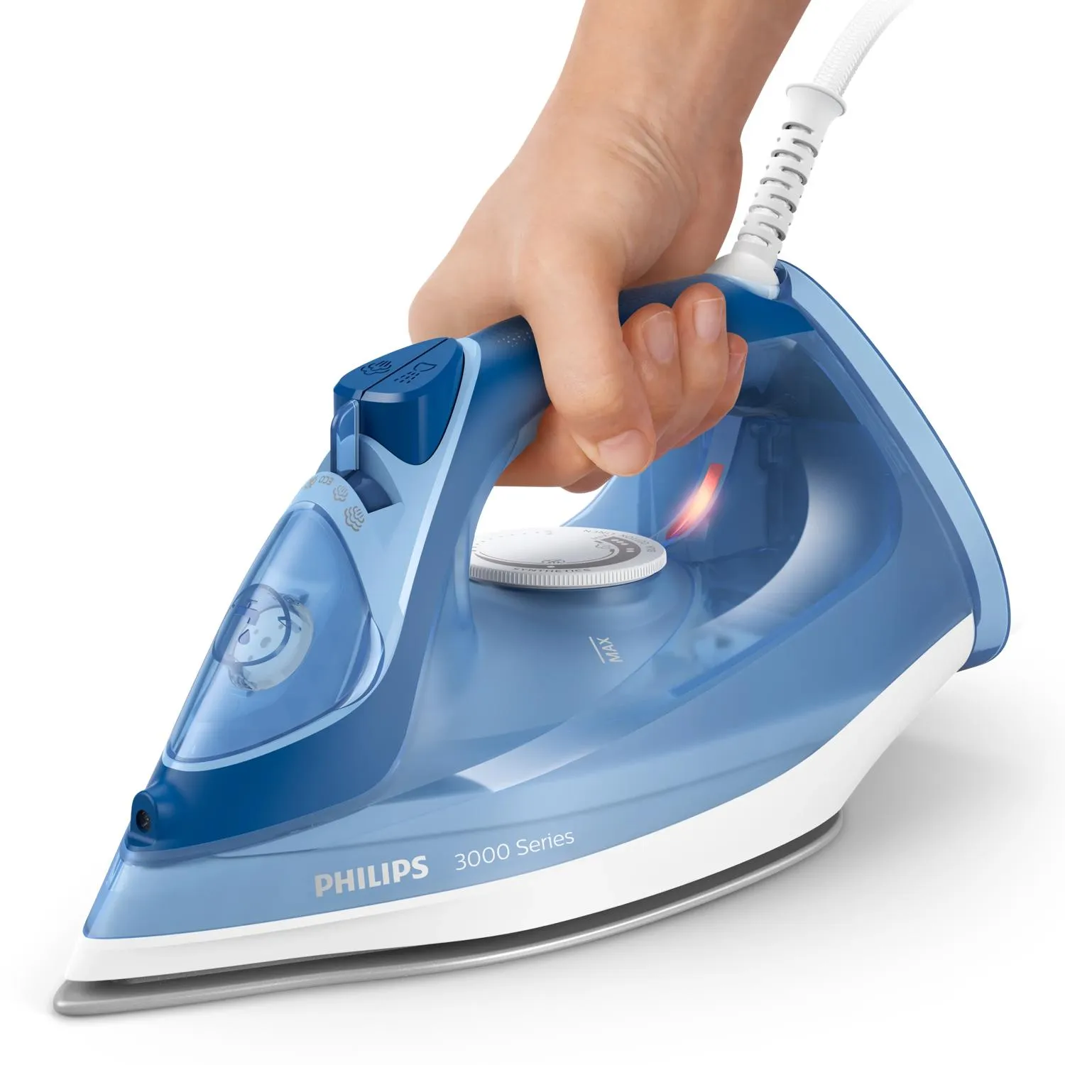 Philips 3000 Series DST3031/20 Steam Iron, 2400W, 0.3L, Blue/White