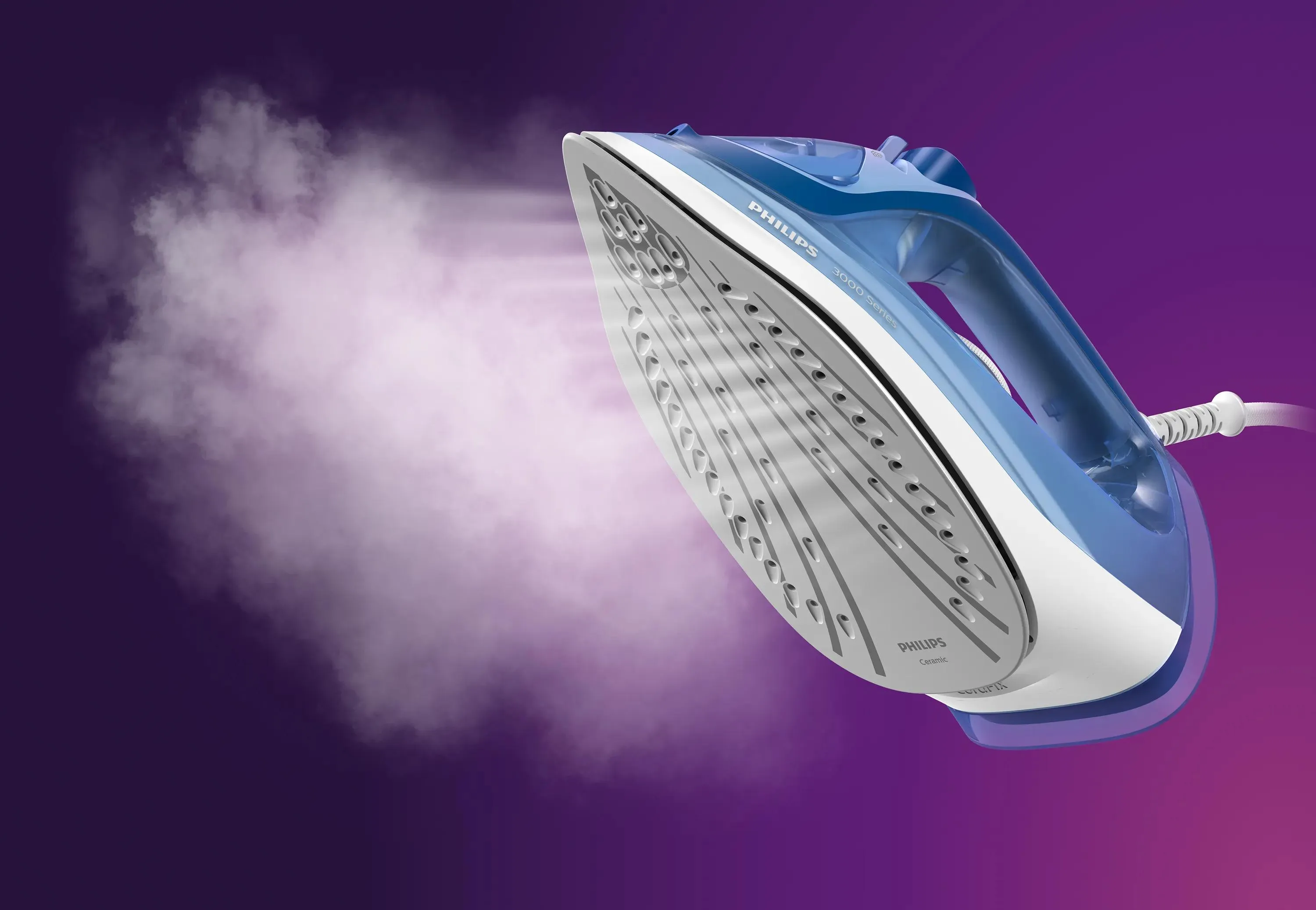 Philips 3000 Series DST3031/20 Steam Iron, 2400W, 0.3L, Blue/White