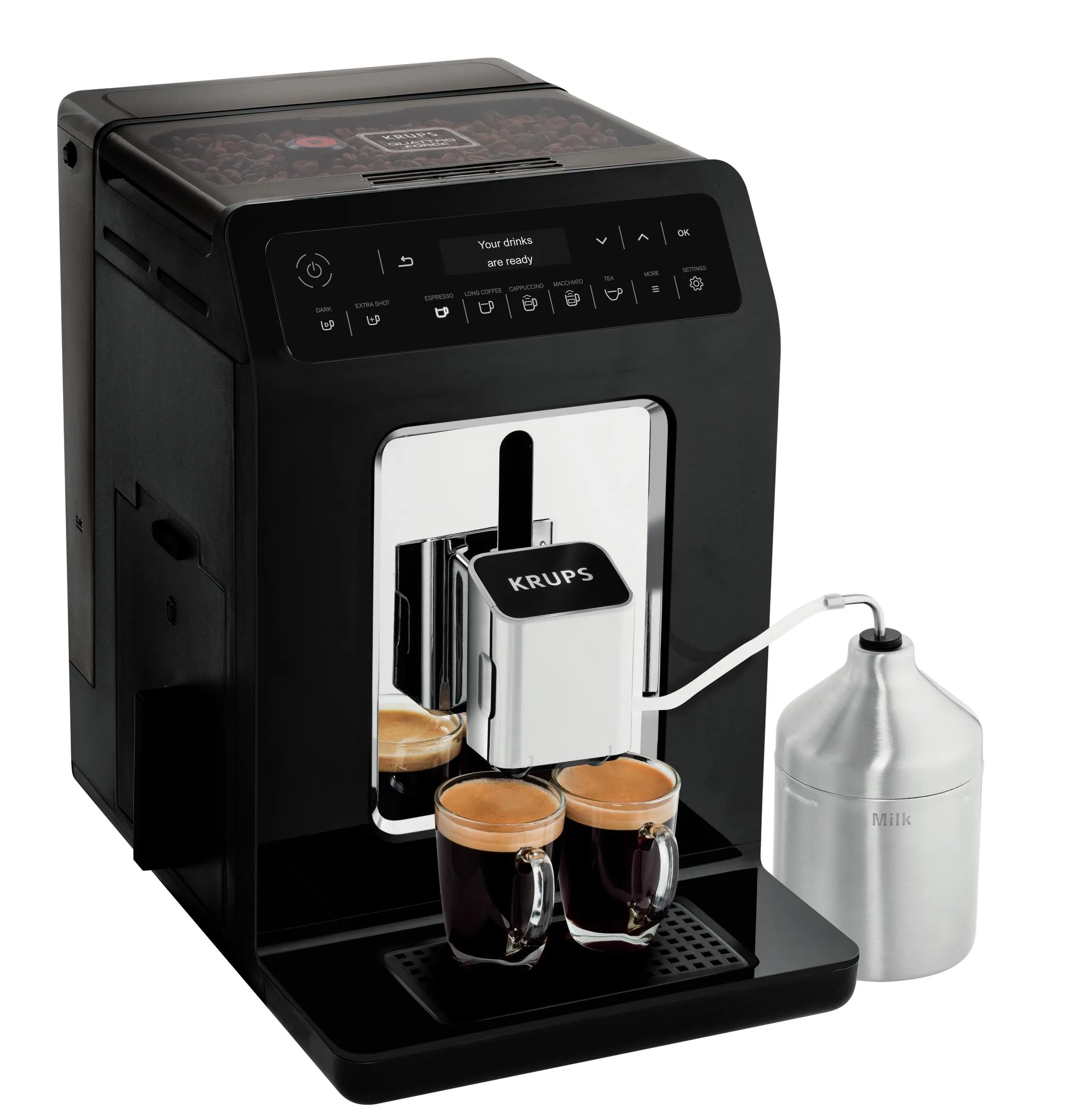 Krups Evidence EA8918 Fully Automatic Espresso Machine, Black