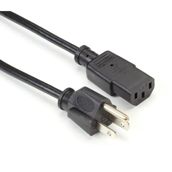 BLACK BOX  POWER CORD - NEMA 5-15P TO IEC-60320-C13, 12-FT. (3.7-M)
