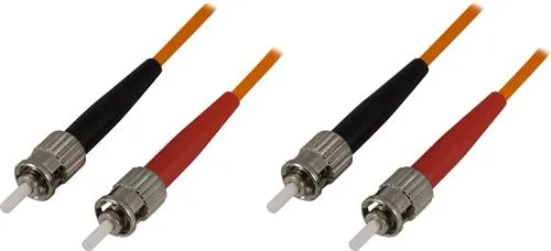 DELTACO fiberkablage ST - ST, duplex, 62,5/125, multimode 2m