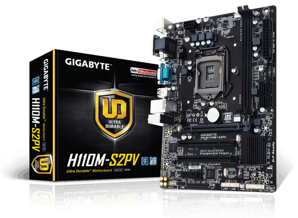 Gigabyte GA-H110M-S2PV mATX-emolevy