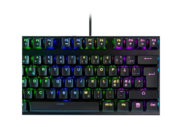 Fourze GK140 RGB - gaming tangentbord, Outemu Red, Svart