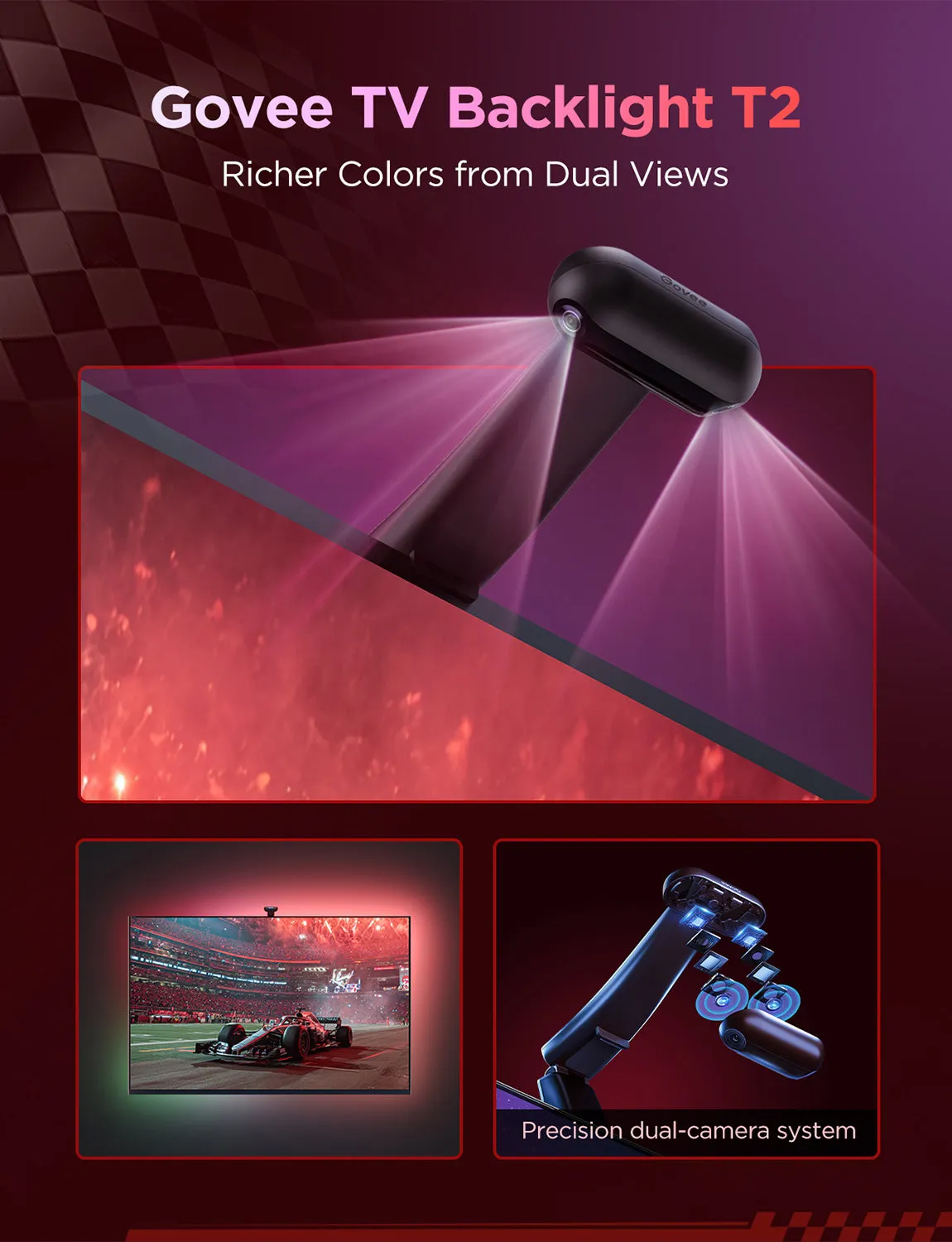 Govee Envisual TV Backlight T2 with Dual Cameras  (75~85 inch)