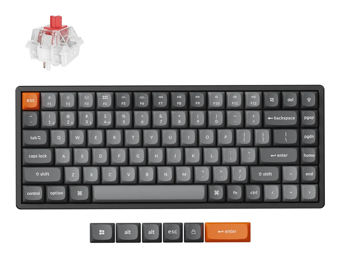 Keychron K2 MAX Hot Swap QMK/VIA Super Red - wireless keyboard