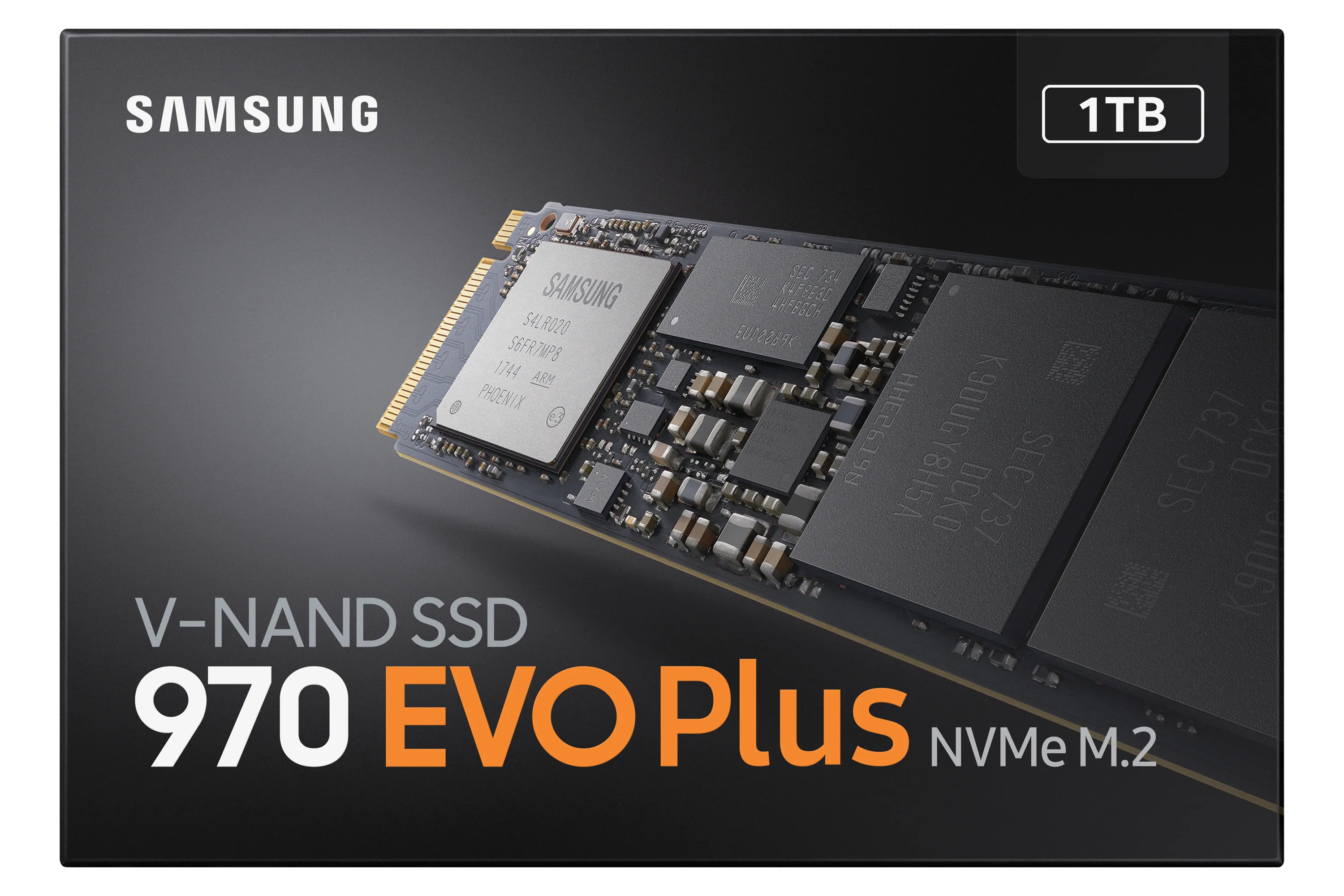 Samsung 970 EVO Plus 1 Tt, PCIe 3.0, M.2 -SSD-levy
