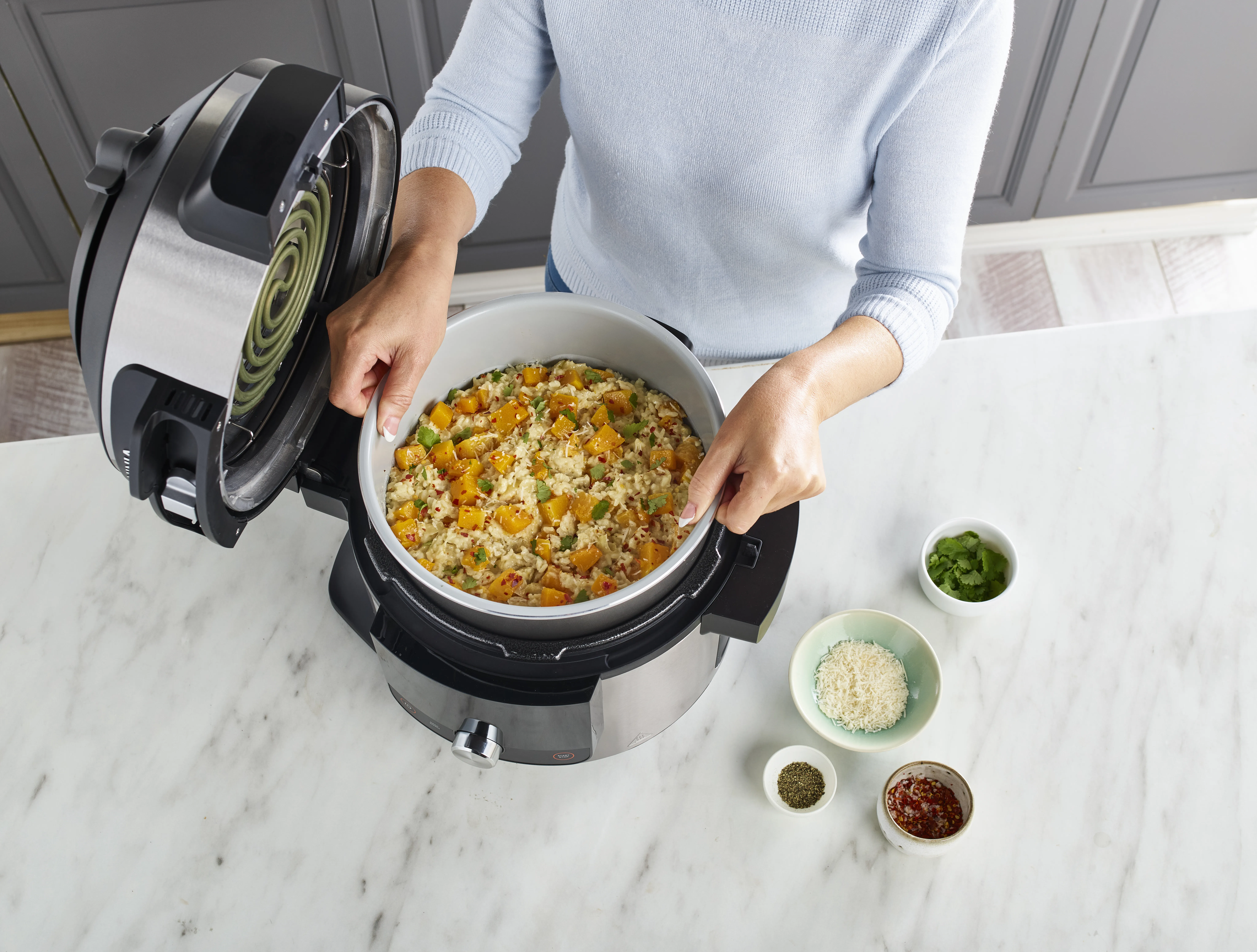 Ninja Foodi MAX SmartLid OL750EU Multicooker, 7.5 L, 1760 W, Black/Stainless steel