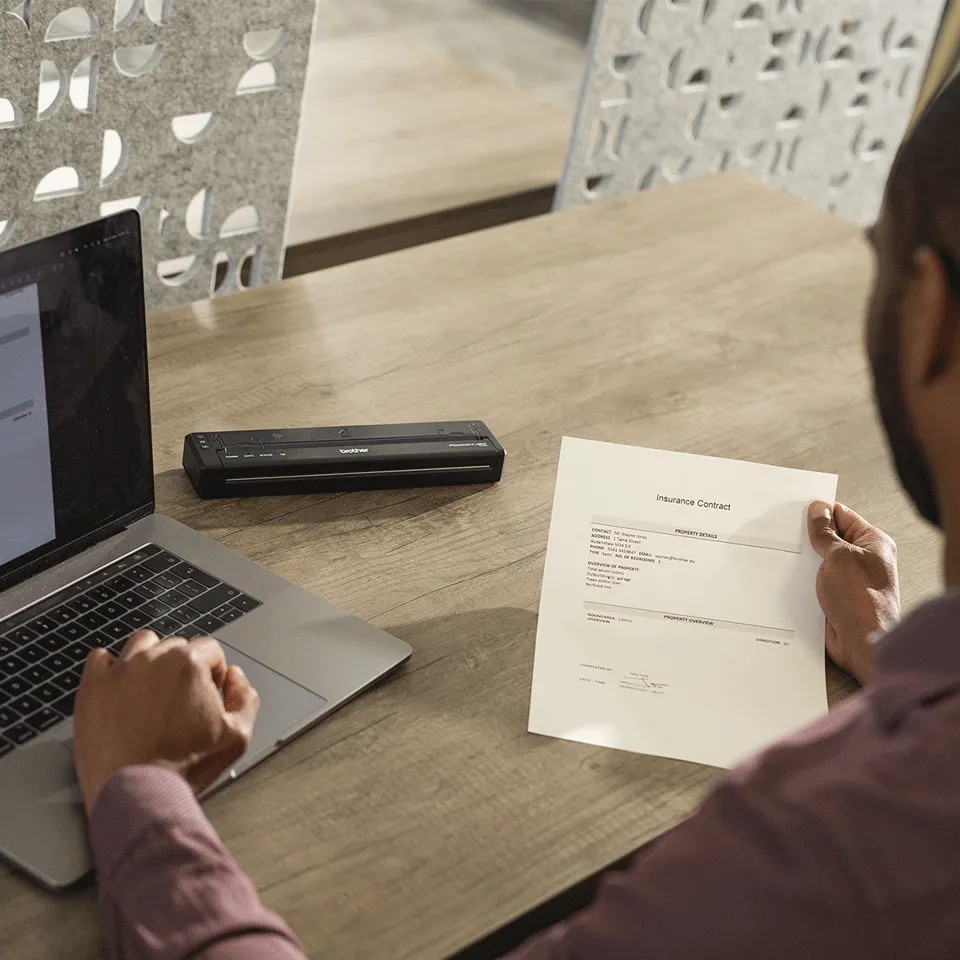 Brother PJ-823 A4 Mobile thermal printer 300 DPI with USB-C