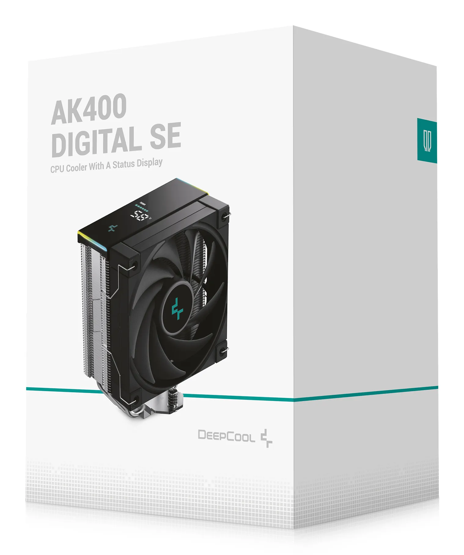 DeepCool AK400 DIGITAL SE, 120 mm ARGB CPU-kylare, svart