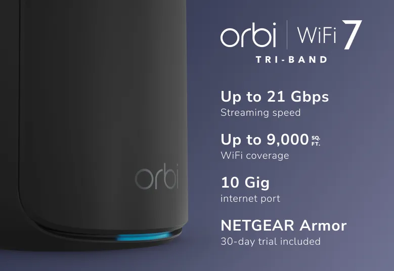 Netgear Orbi 870 Serie Tri-Band WiFi 7 -Mesh, 3 pcs
