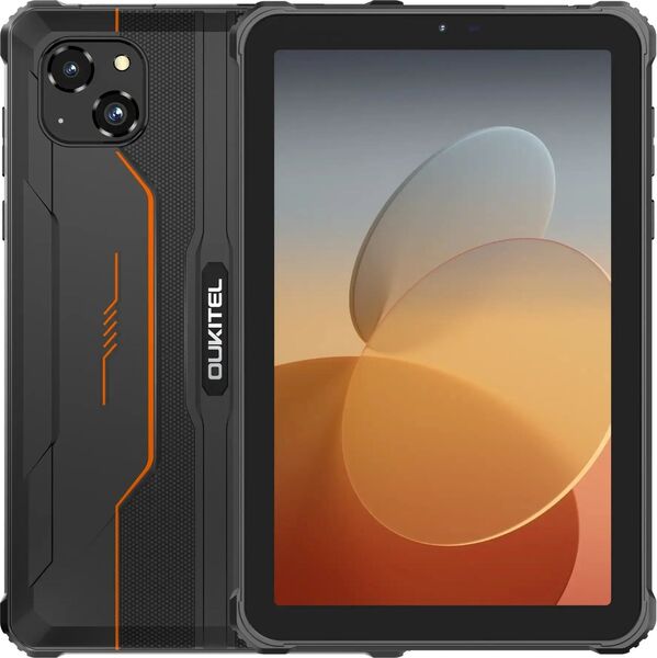 OUKITEL RT3 Pro 8.0" 4/128 GB 4G surfplatta, svart/orange