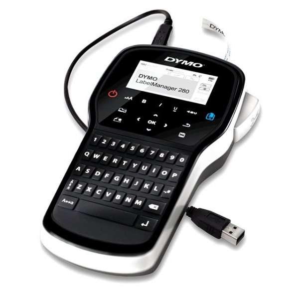 DYMO LabelManager 280 qwerty 12mm D1 LCD-display