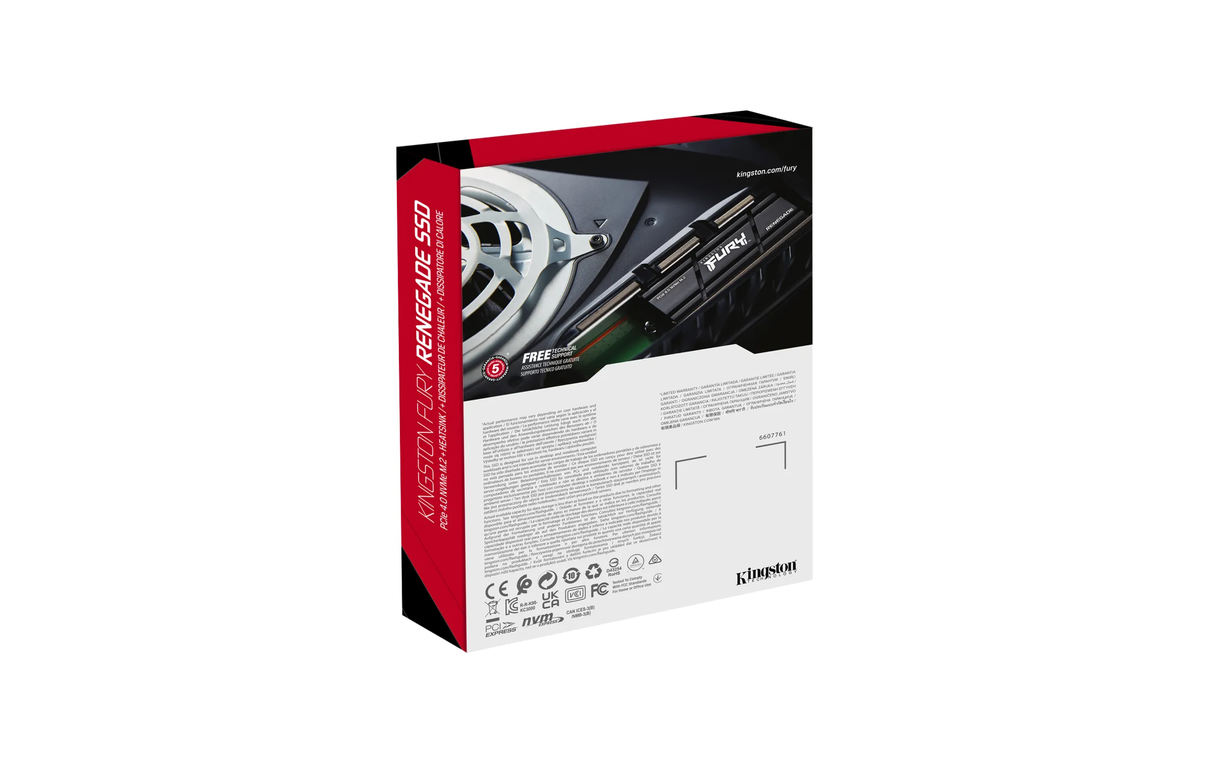 Kingston Fury Renegade Heatsink 500GB, PCIe 4.0, M.2 - SSD