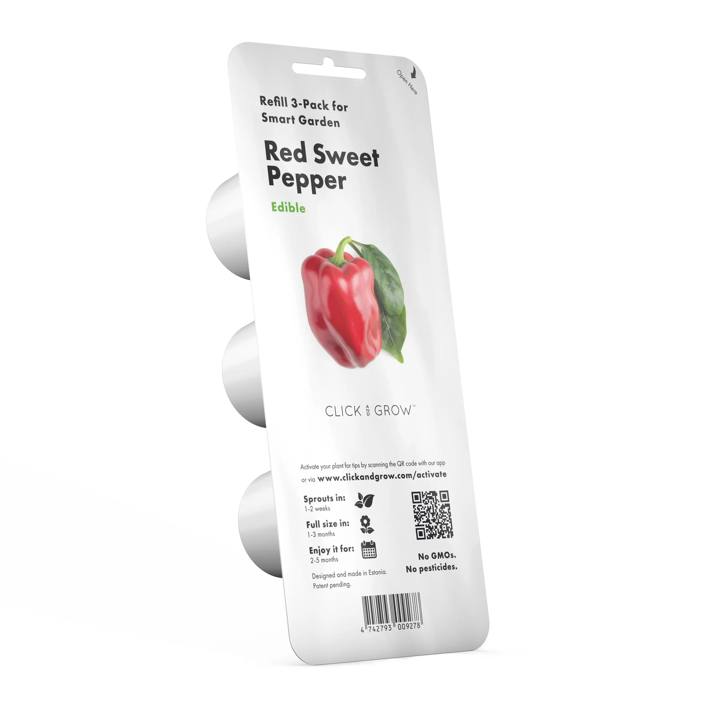 Click and Grow Smart Garden Refill 3-pack - Sweet red peppers
