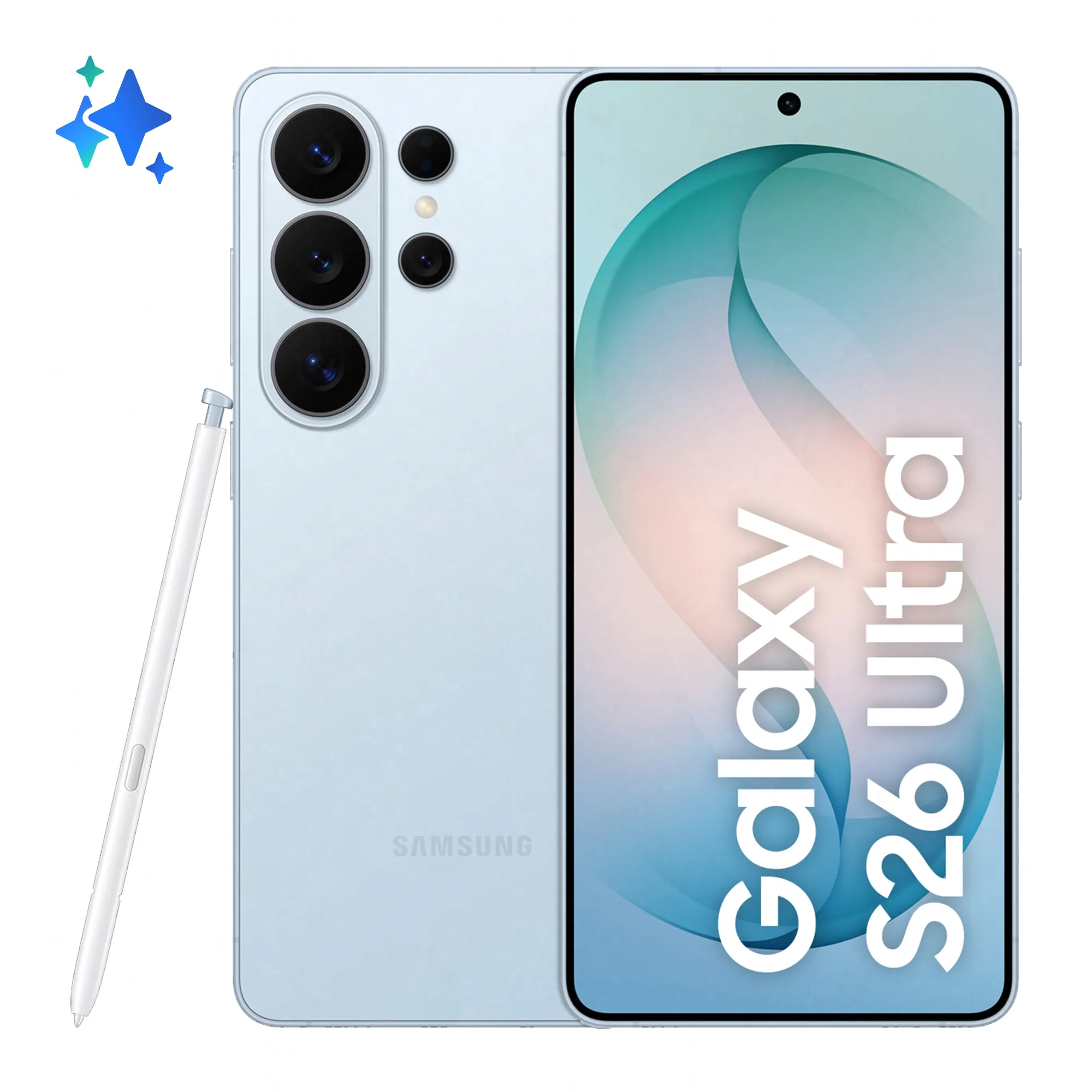Samsung Galaxy S26 Ultra 12/512 Gt -puhelin, Sky Blue