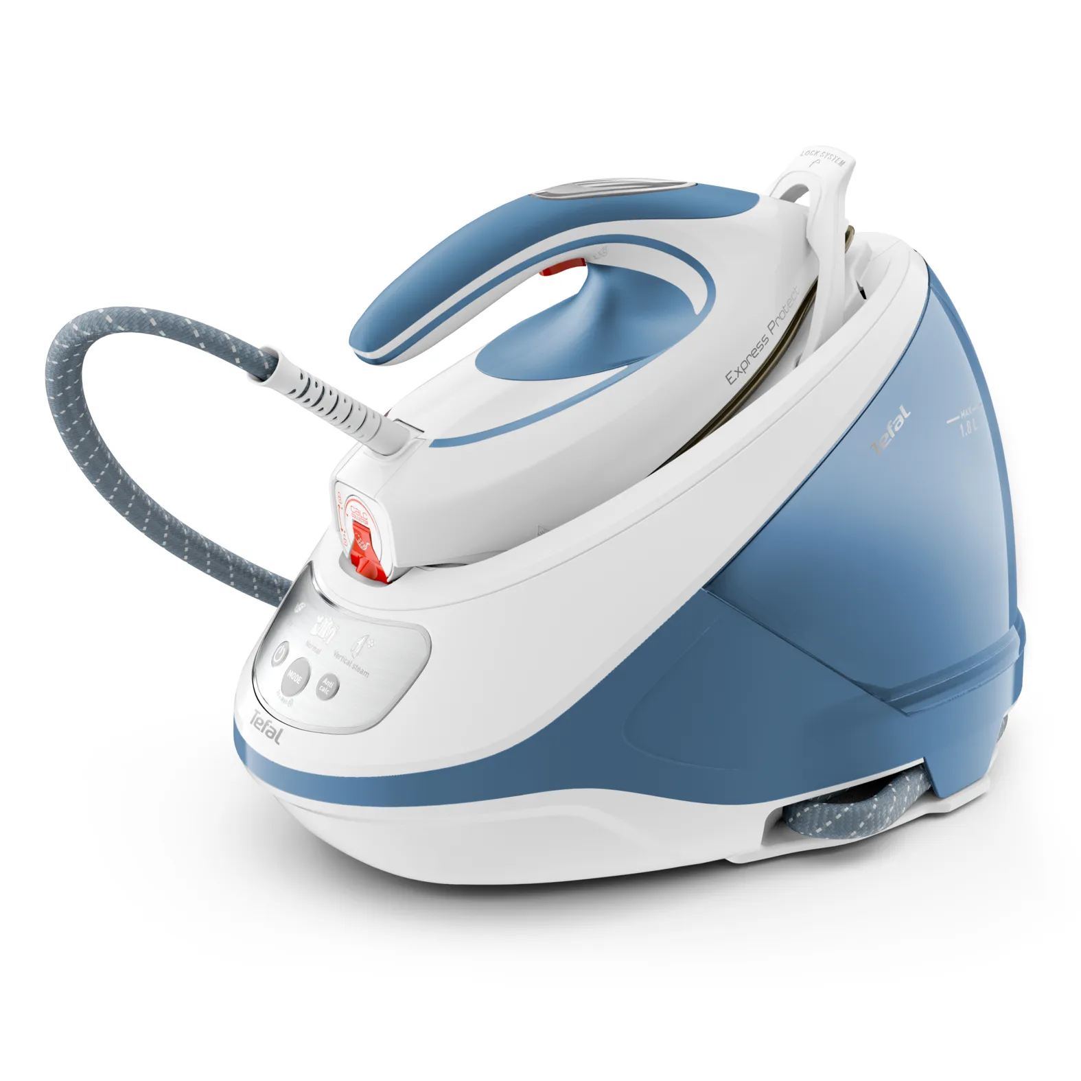 Tefal Express Protect SV9202 -h&ouml;yrysilityskeskus, 2800 W, 7,5 bar, 1,8 l, valkoinen/sininen