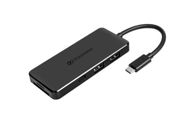Transcend 3-PORT USB-Hub + memory card reader GEN 2,TYPE C