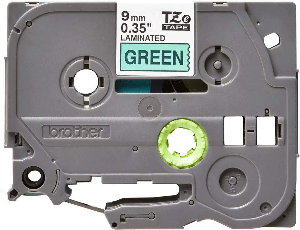 BROTHER TZE721 tape black/green 9mm 8m