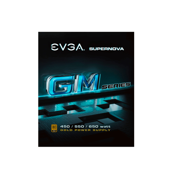 EVGA SuperNova GM 550W -virtal&auml;hde, 80 Plus Gold