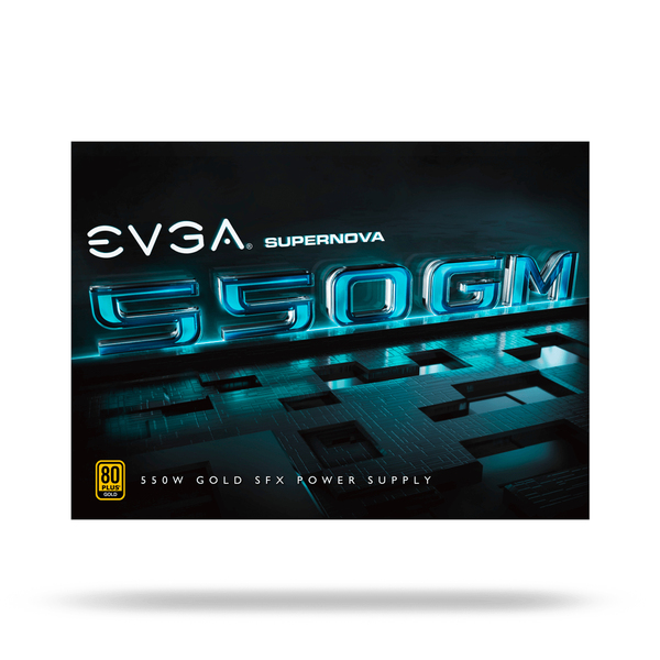 EVGA SuperNova GM 550W -virtal&auml;hde, 80 Plus Gold