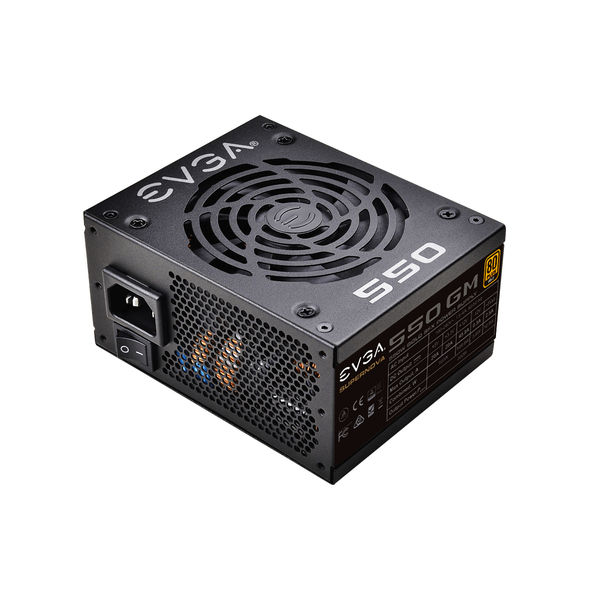 EVGA SuperNova GM 550W -virtal&auml;hde, 80 Plus Gold