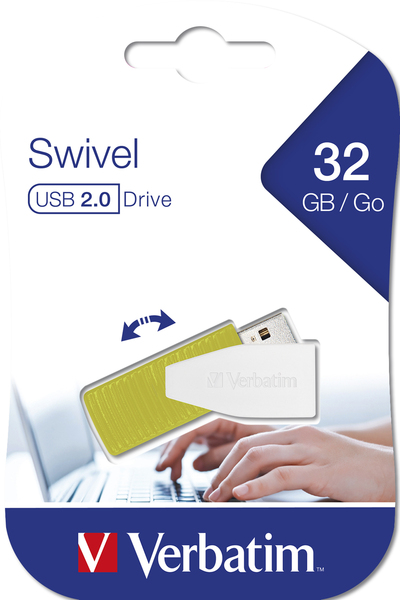 Verbatim 32GB STORE N GO Swivel USB 2.0 - memory stick, Green