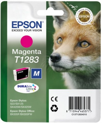 Epson T1283 - Kasetti tulostimelle - 1 x magenta - kuplapakkaus malleihin Stylus S22, SX130, SX230, SX235, SX430, SX435, SX438, SX440, SX445, Stylus Office BX30