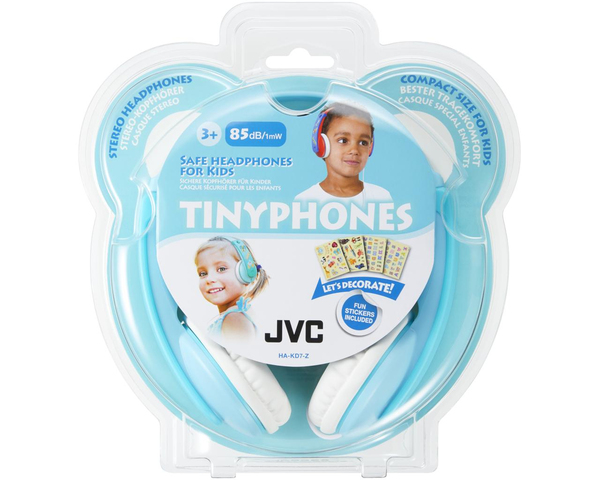 JVC H&ouml;rlur Barn KD7 On-Ear 85dB Mint Bl&aring;