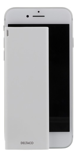 Deltaco 3600mAh - Power bank, White