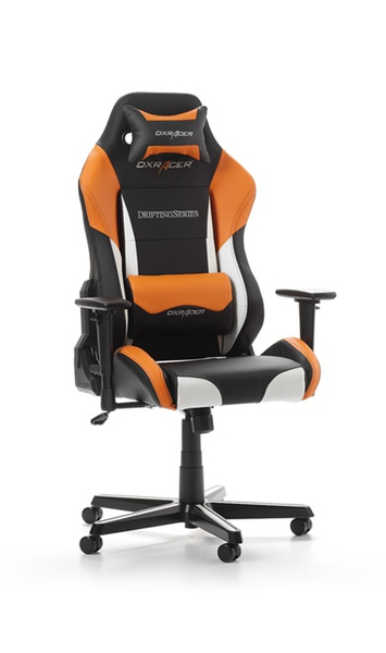 DXRacer Drifting - Spelstol - Orange Svart Vit
