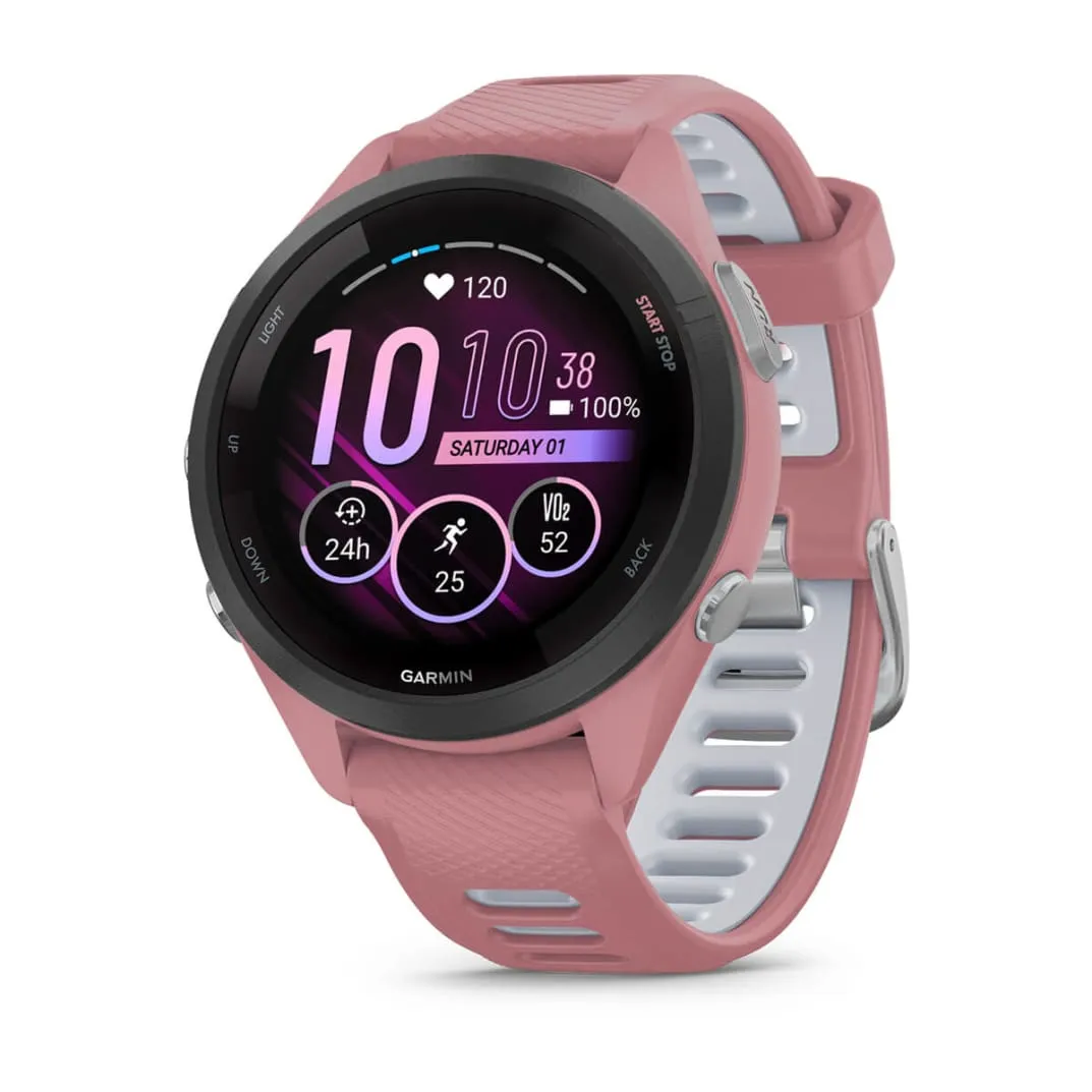 Garmin Forerunner 265s Music -urheilukello, pinkki