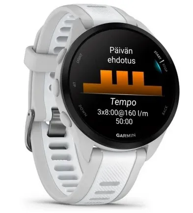 Garmin Forerunner 165 - sports watch, mist gray/whitestone
