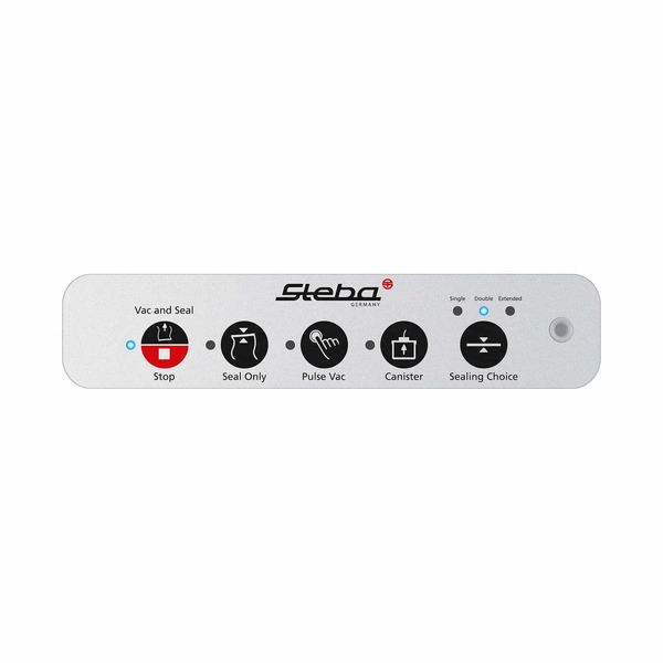 Steba VK 12 Double Seal Vacuum Sealer, Black / Stainless steel