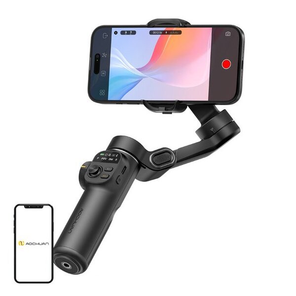 AOCHUAN X2 Standard - 3-Axis Smartphone Gimbal, Black