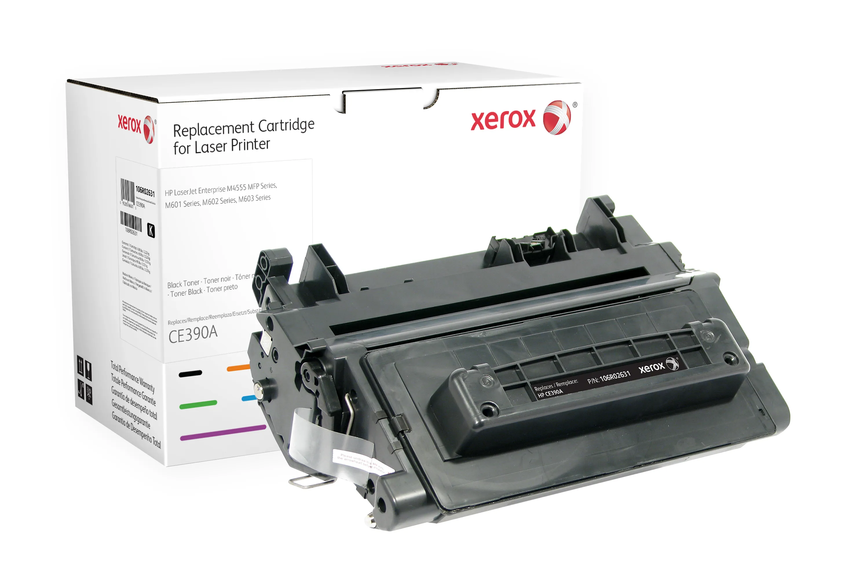 Xerox - Musta - v&auml;riainekasetti (vastaavuus: HP CE390A) malleihin HP LaserJet Enterprise 600 M601, 600 M602, 600 M603, M4555