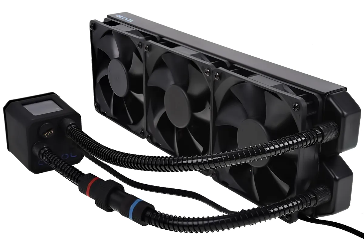 Alphacool Eisbaer 360 CPU Liquid Cooler, 3 x 120 mm, Black