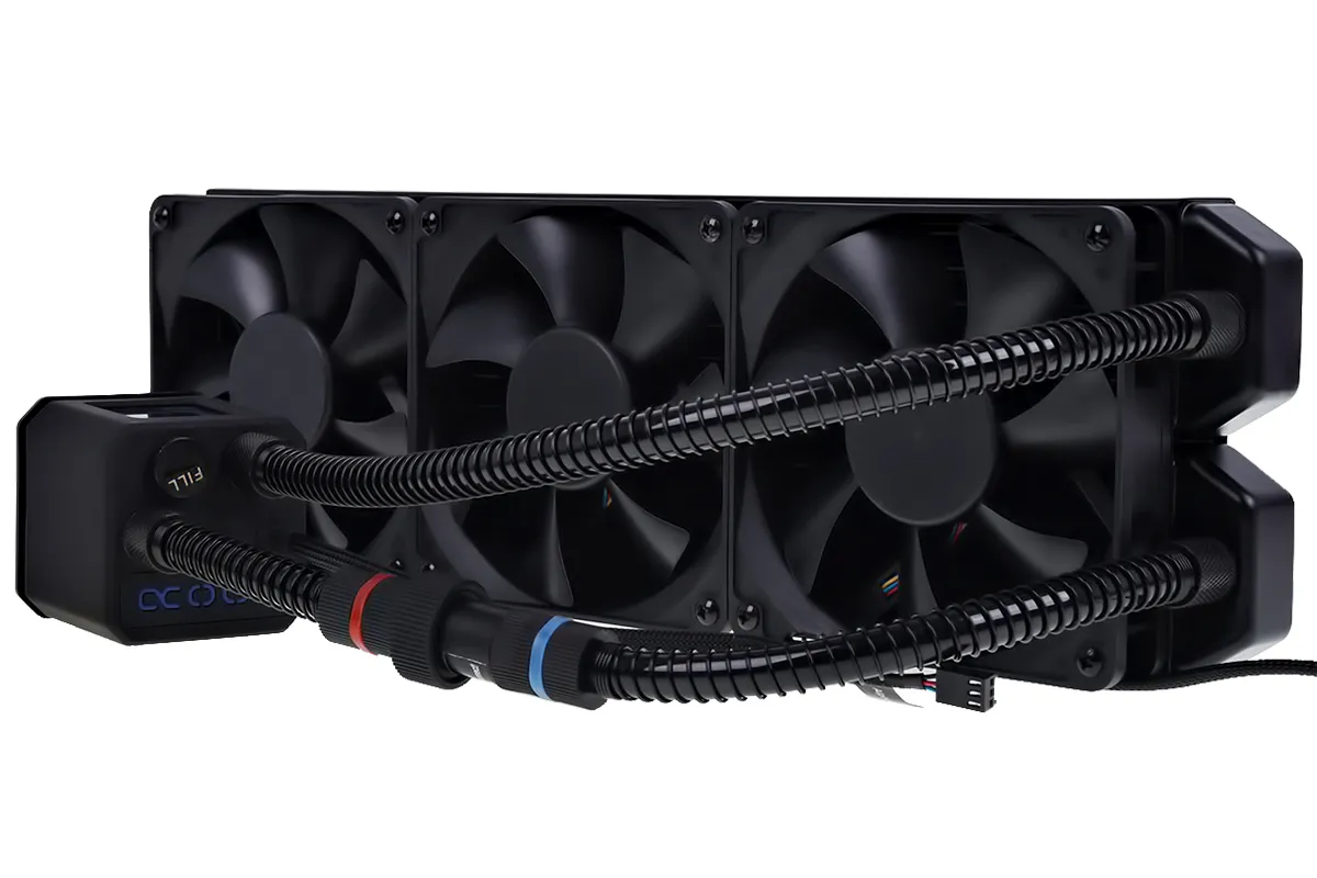 Alphacool Eisbaer 360 CPU Liquid Cooler, 3 x 120 mm, Black