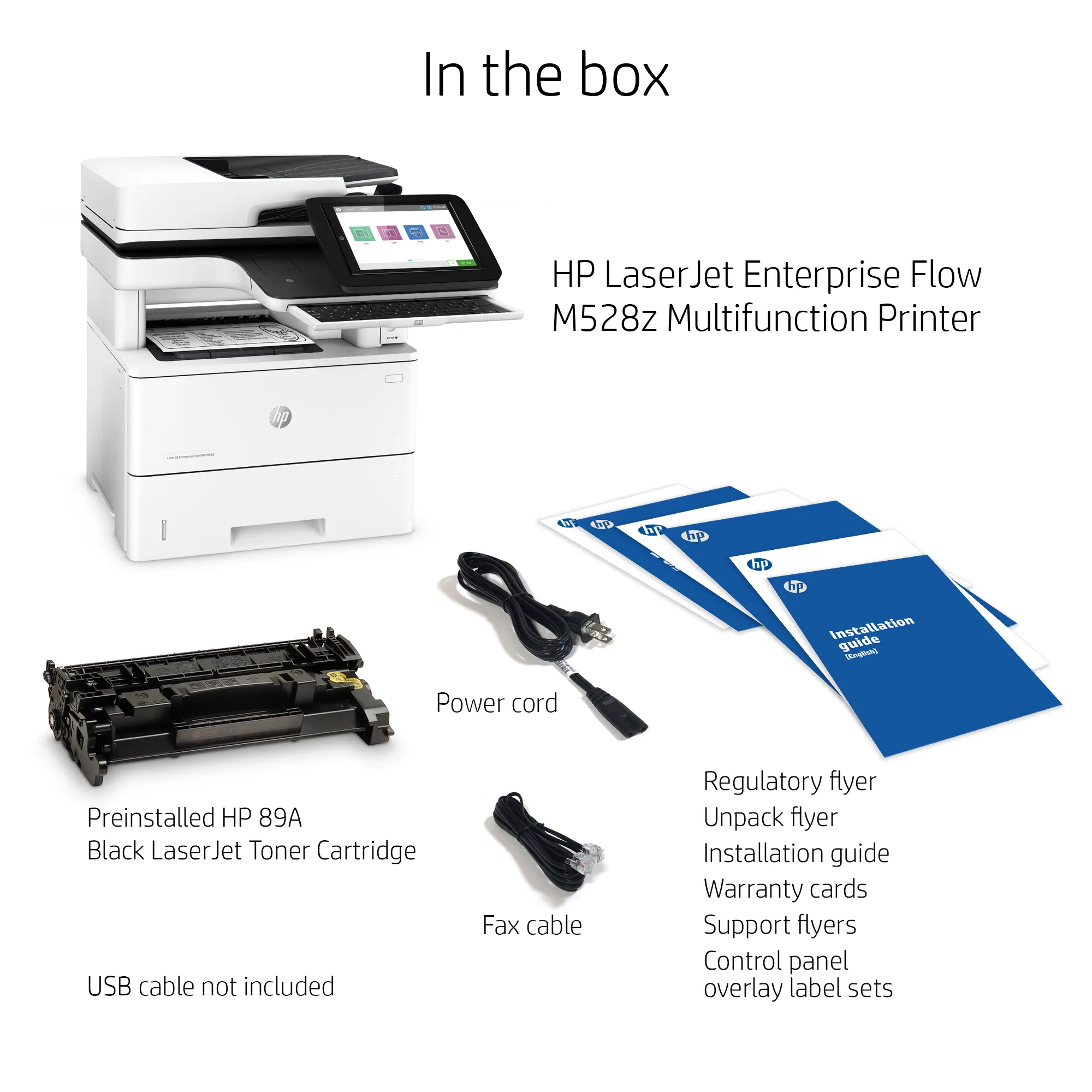 HP LaserJet M528z Duplex, LAN, A4 -mustavalkolasertulostin