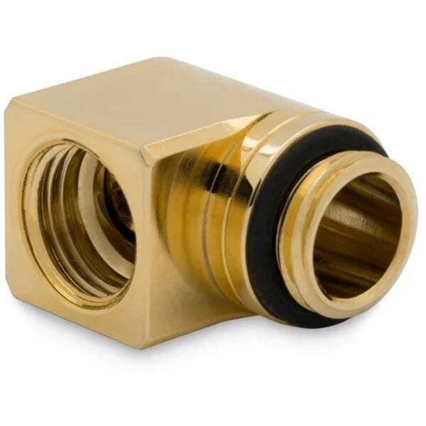 EKWB EK-Quantum Torque Micro Rotary 90&deg; - Gold, connection (gold)