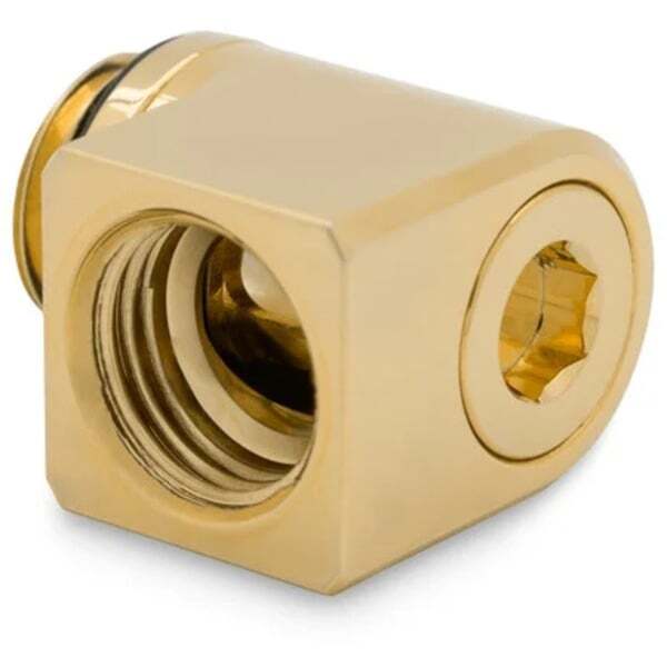 EKWB EK-Quantum Torque Micro Rotary 90&deg; - Gold, connection (gold)