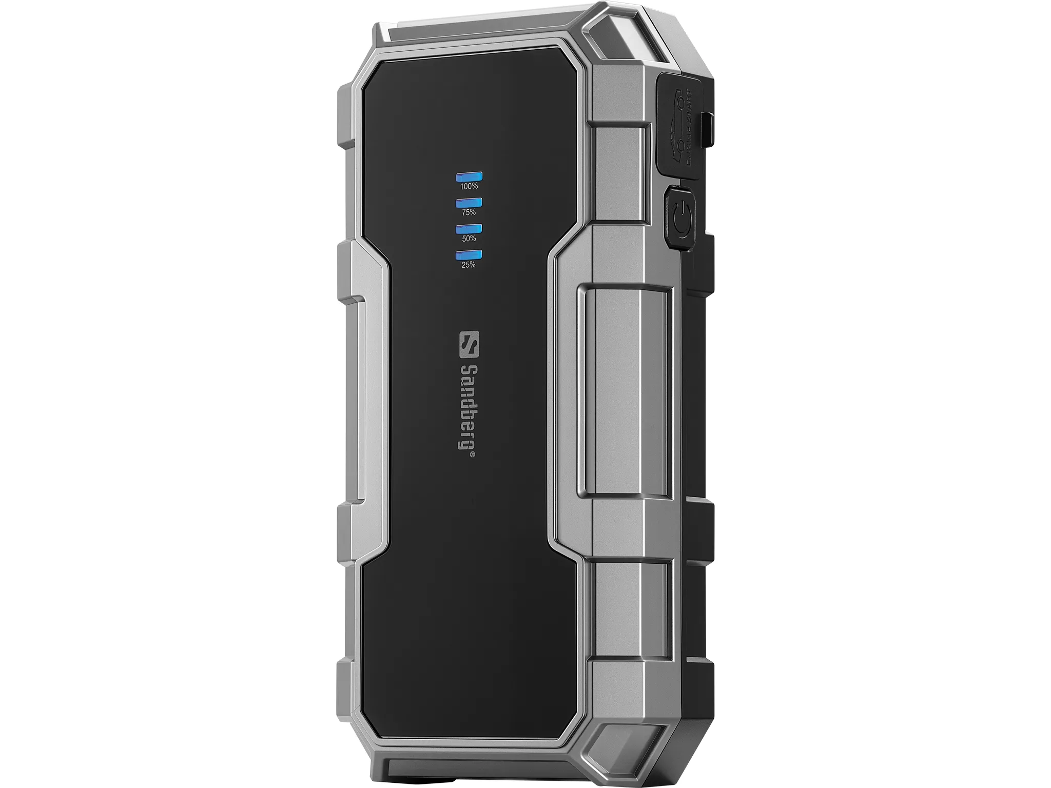 SANDBERG Car Jumpstarter 7200mAh, 18W -varavirtal&auml;hde, harmaa, musta