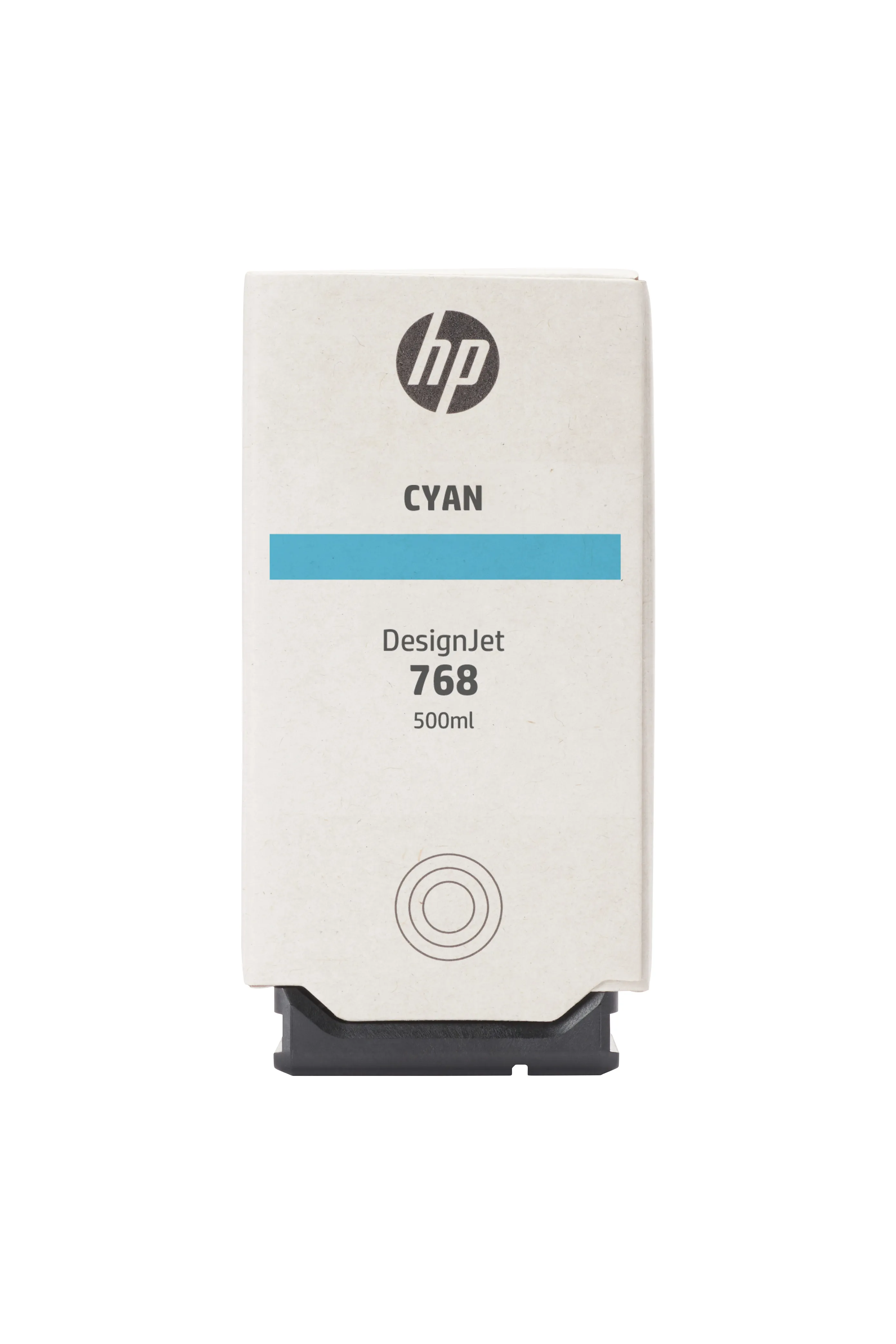 HP Ink/768 Cyan 500-ml DesignJet Ink Car