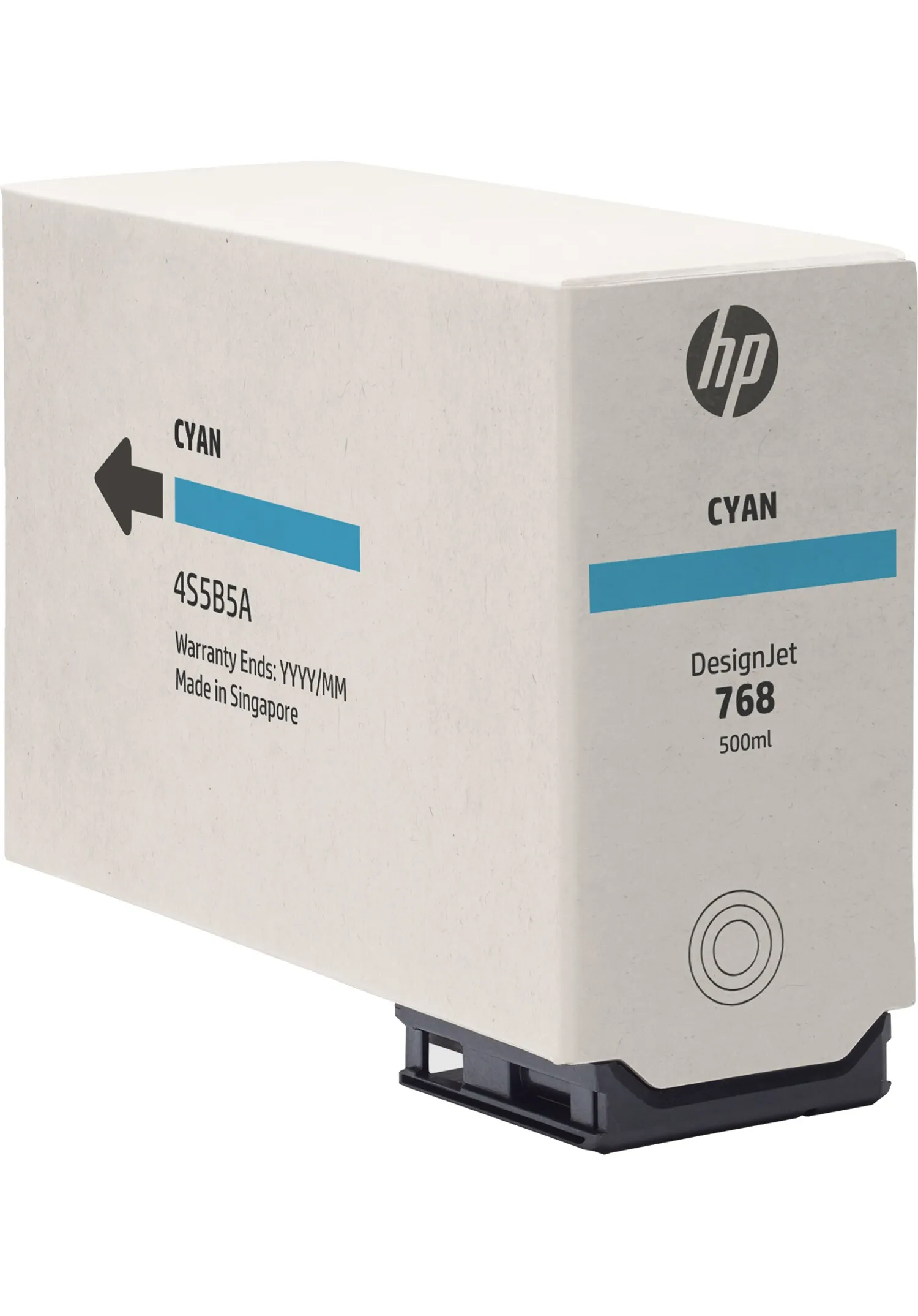 HP Ink/768 Cyan 500-ml DesignJet Ink Car