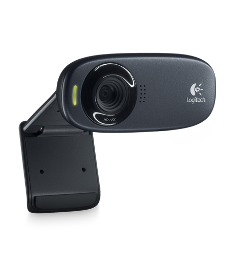 Logitech C310 HD -web-kamera, Musta