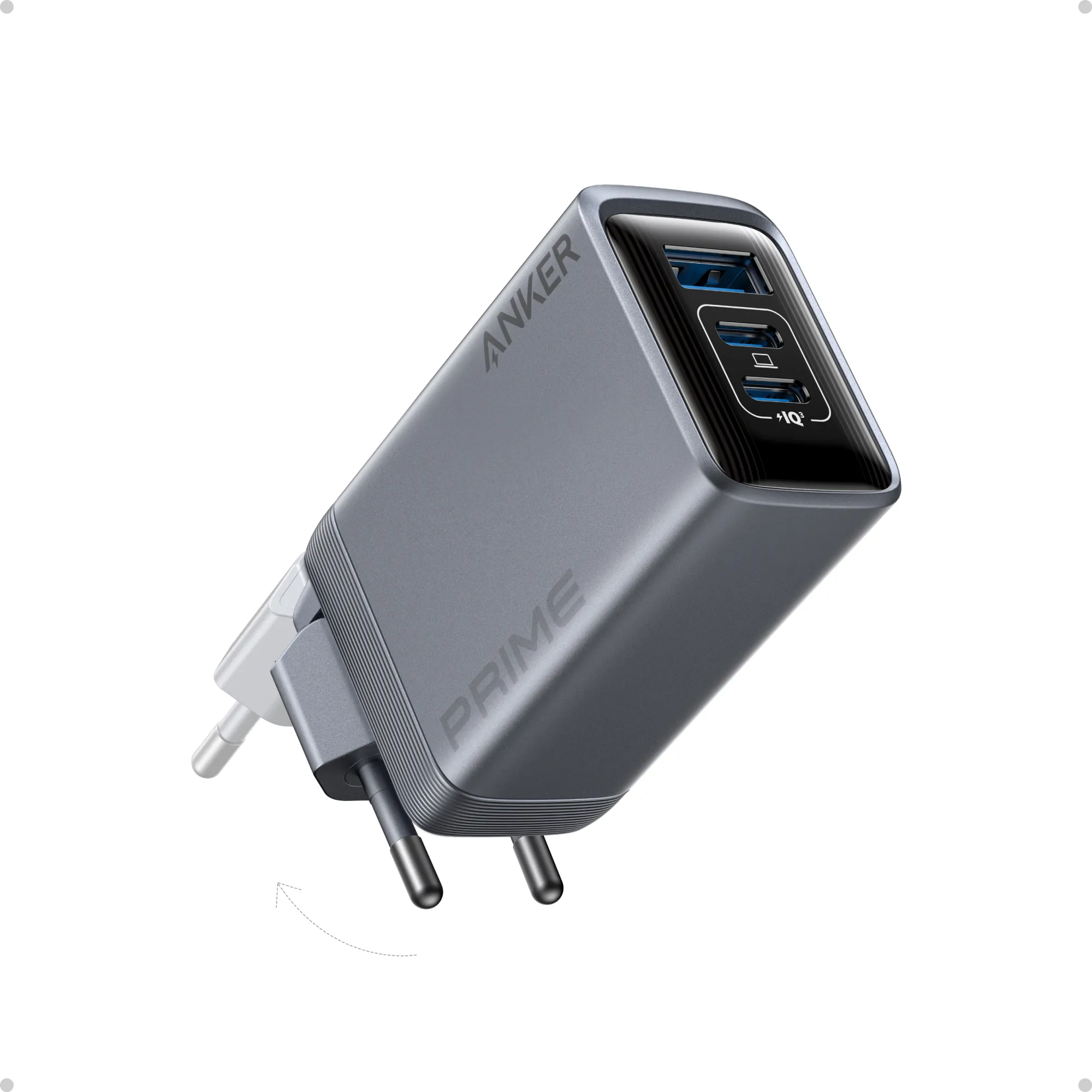 Anker Prime 100W 3-Ports GaNp -laturi, Musta