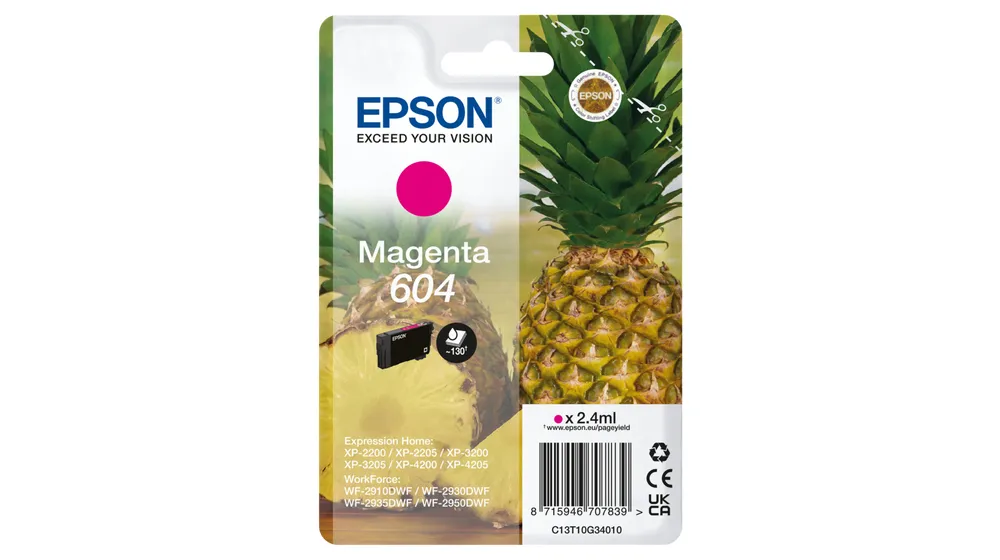 Epson 604 -mustekasetti, 2.4 ml, magenta