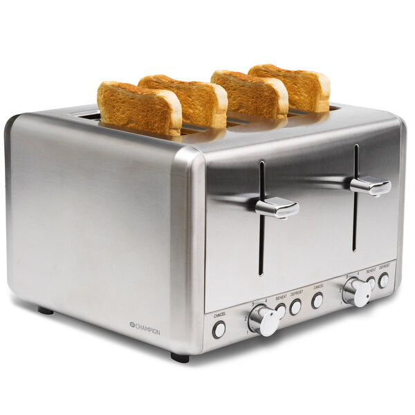 Champion CHBR420 toaster, 4 slices, Stainless steel