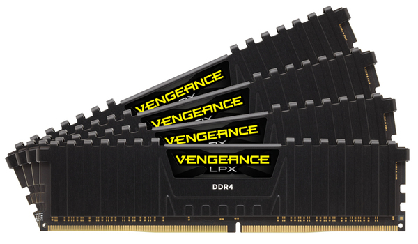 Corsair 32 GB (4 x 8 GB) Vengeance LPX, DDR4 3600 MHz - minne, svart