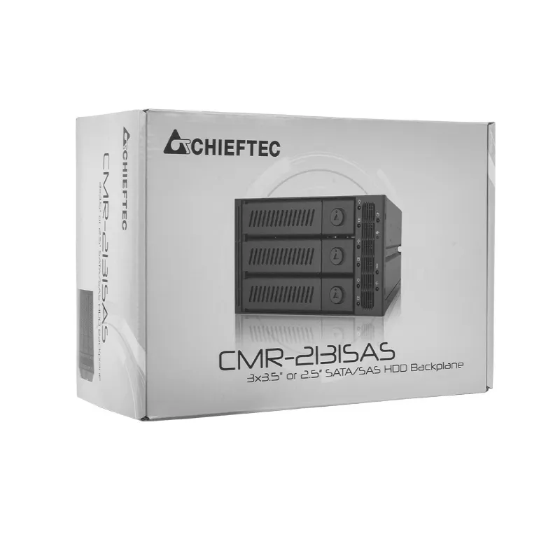 CHIEFTEC 2x5.25 bays for 3 SAS/SATA HDDs
