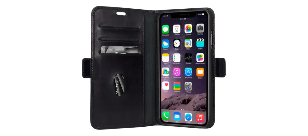 Dbramante1928 Copenhagen, iPhone XS Max - Wallet Case, Black
